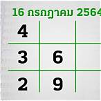 หวยไทยรัฐ 16 กค 61